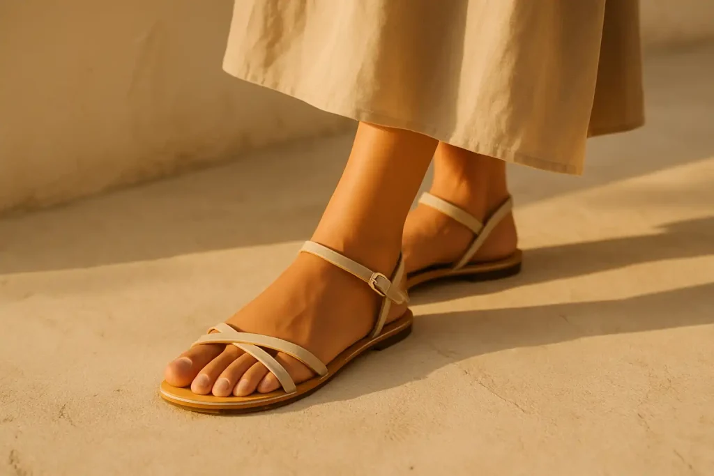Pourquoi les sandales minimalistes séduisent-elles autant les femmes ?