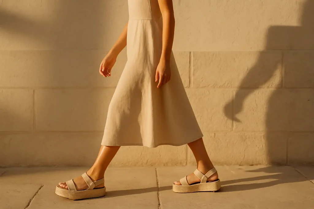 Les sandales plateforme sont-elles confortables pour marcher longtemps ?