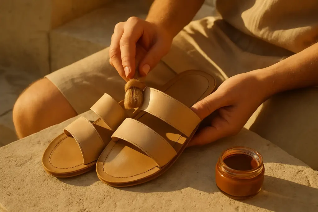 Faut-il cirer ses sandales en cuir ?