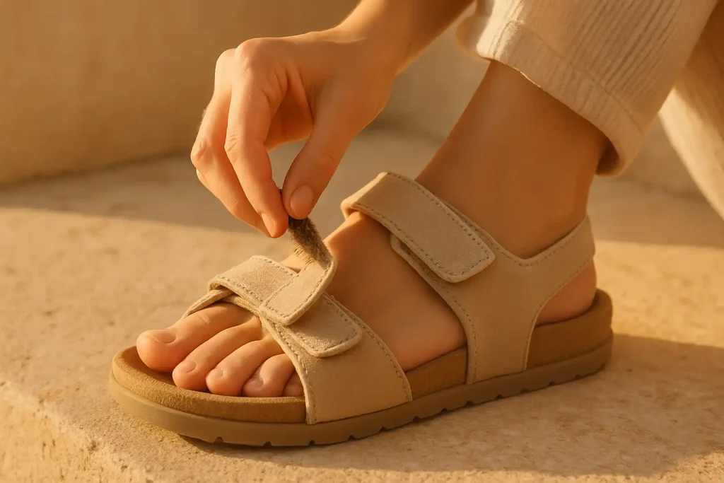 Comment nettoyer le scratch de ses sandales pour qu’il tienne ?