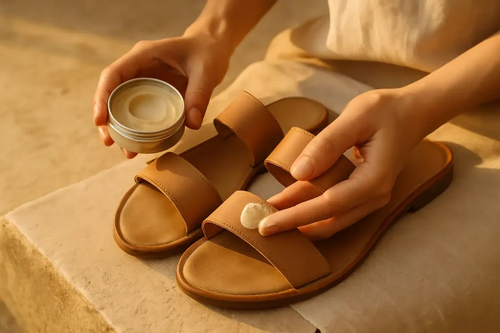 Comment raviver la couleur de ses sandales délavées ?