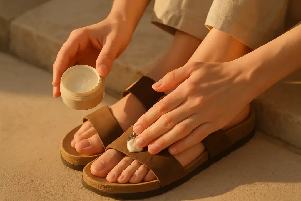 Comment rénover le cuir fissuré de ses sandales ?