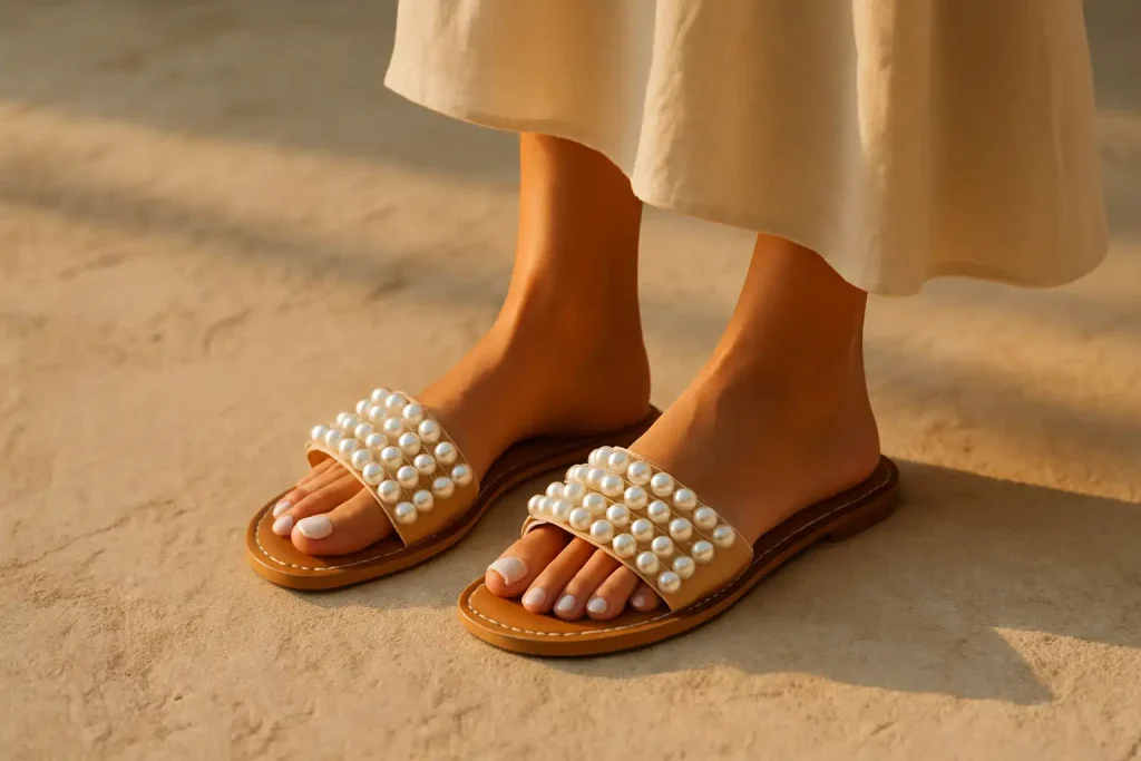 Comment porter des sandales à perles avec élégance ?