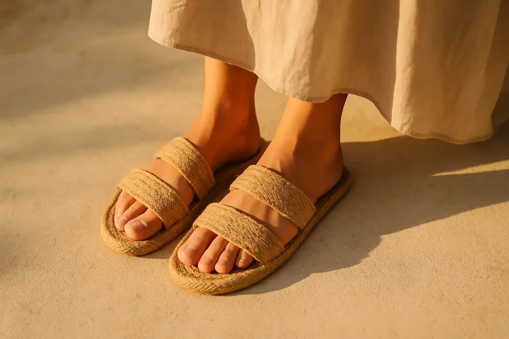 Le jute est-il un bon matériau pour des sandales ?