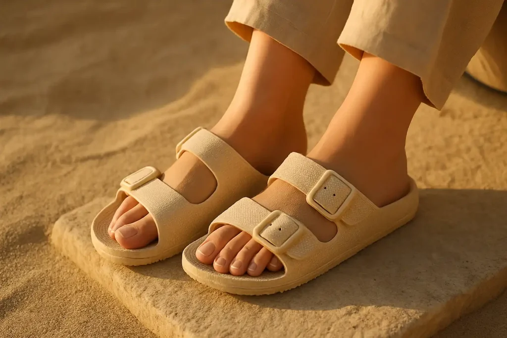 Le maïs peut-il remplacer le plastique dans les sandales ?