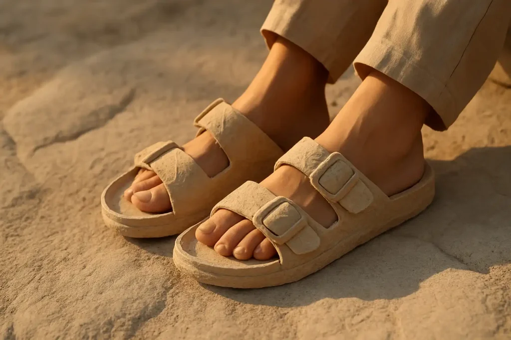 Le papier recyclé peut-il servir à fabriquer des sandales ?