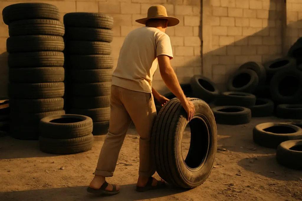 Comment sont fabriquées les sandales à partir de pneus recyclés ?