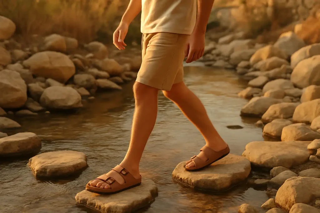 Quelle différence entre sandales aquatiques et de marche ?