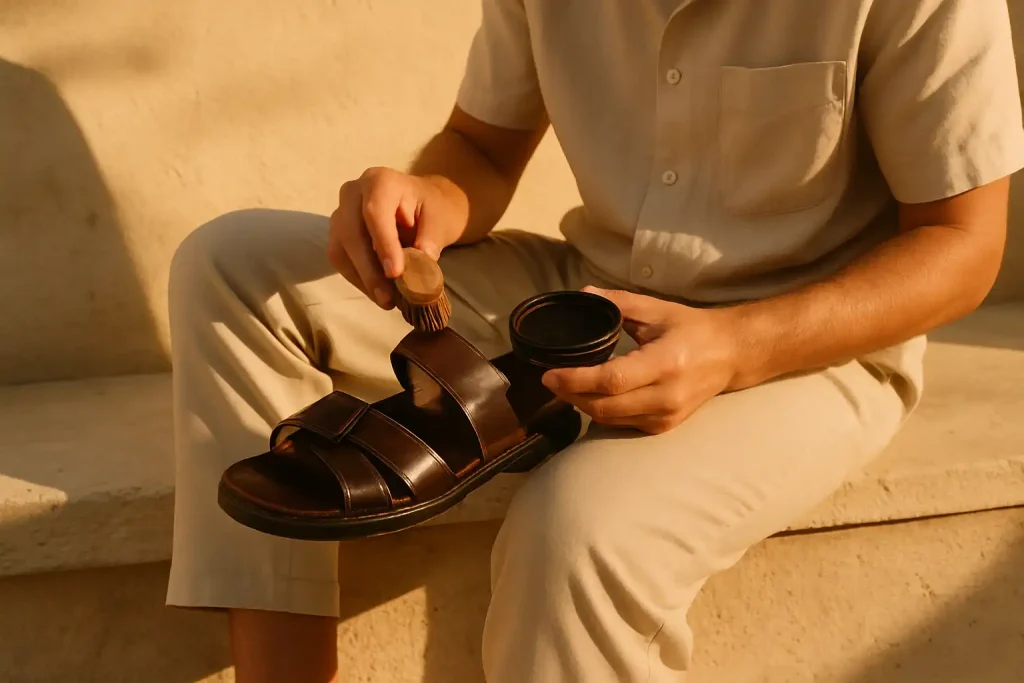 Comment entretenir ses sandales de ville en cuir ?