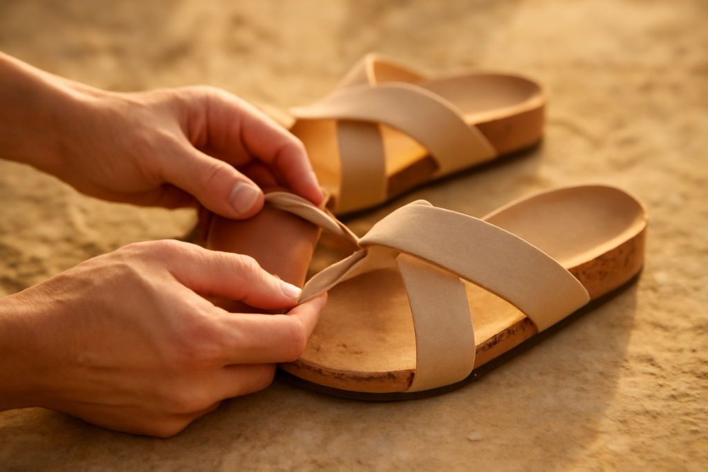 Comment rénover les semelles en liège fissurées ?