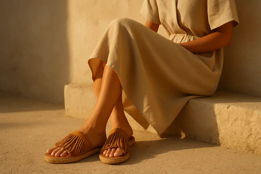 Comment porter les sandales à franges sans surcharger sa tenue ?