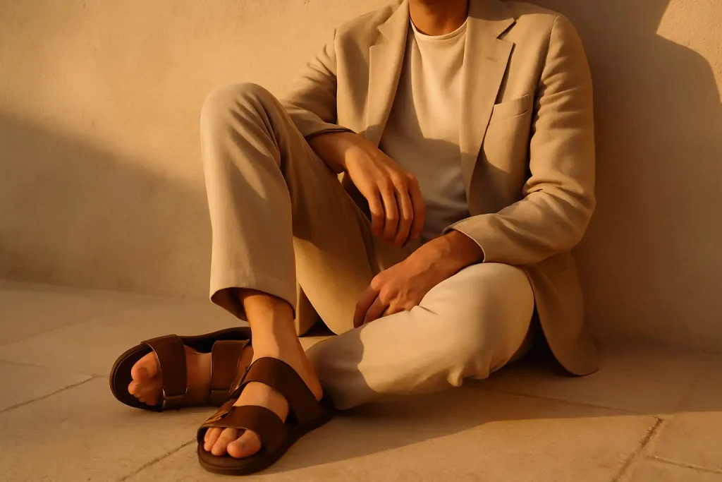 Peut-on porter des sandales habillées en cuir au travail ?