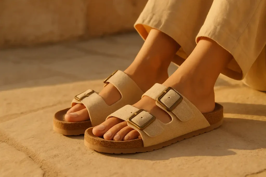 Pourquoi combiner liège et coton dans les sandales ?