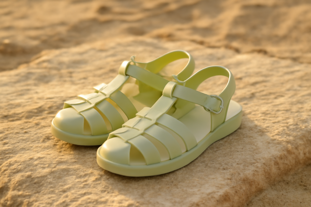 Le plastique biosourcé est-il l’avenir des sandales ?