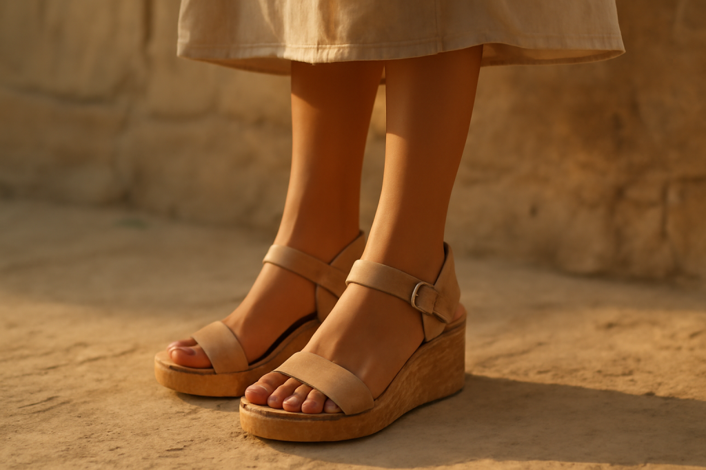 Le liège est-il confortable pour des talons d’été ?