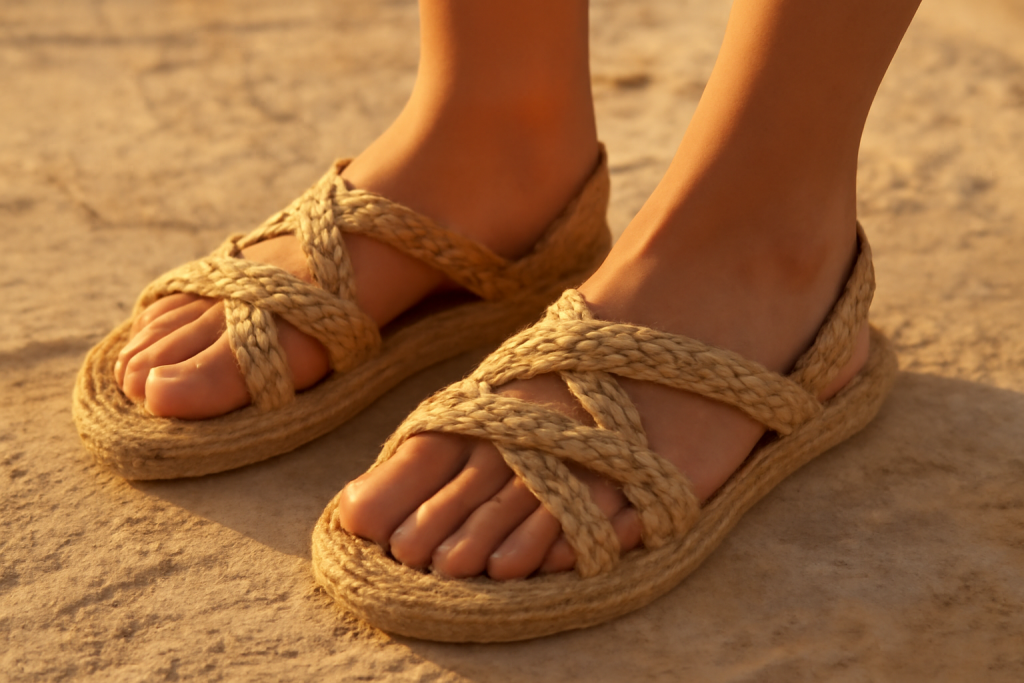Pourquoi le jute est-il apprécié pour les sandales écologiques ?
