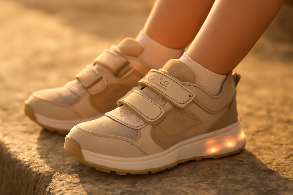 Où trouver des baskets Geox avec lumières intégrées pour enfant ?