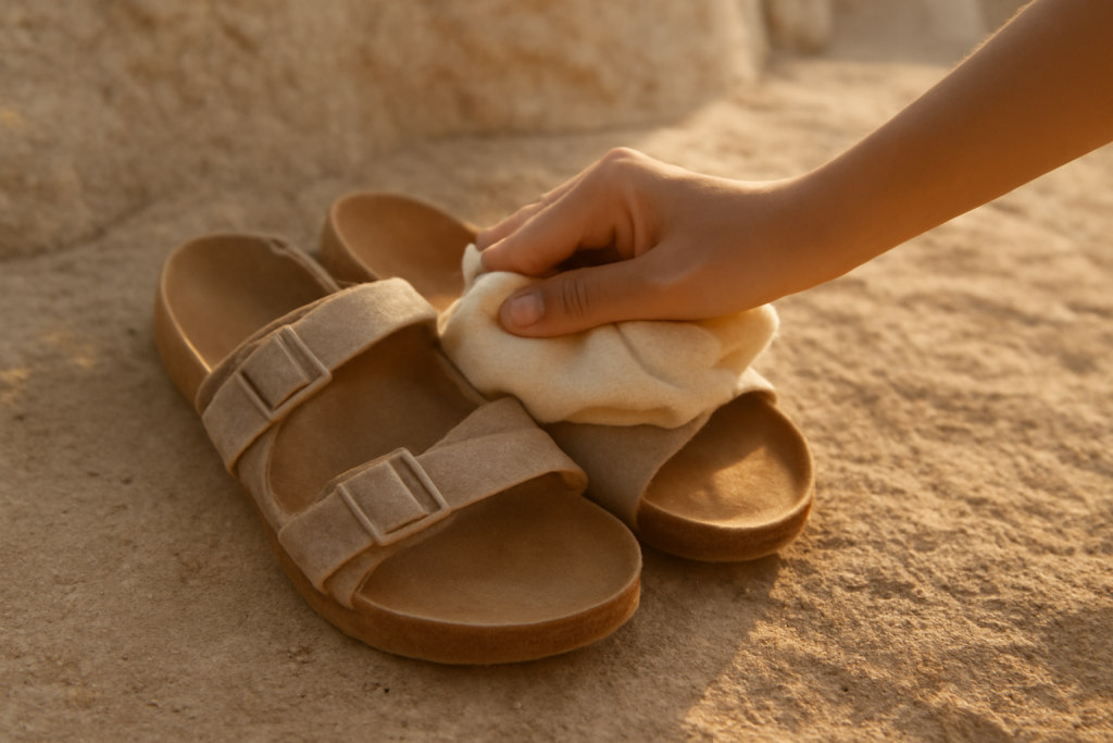 Comment désinfecter les brides en tissu sans les décolorer ?