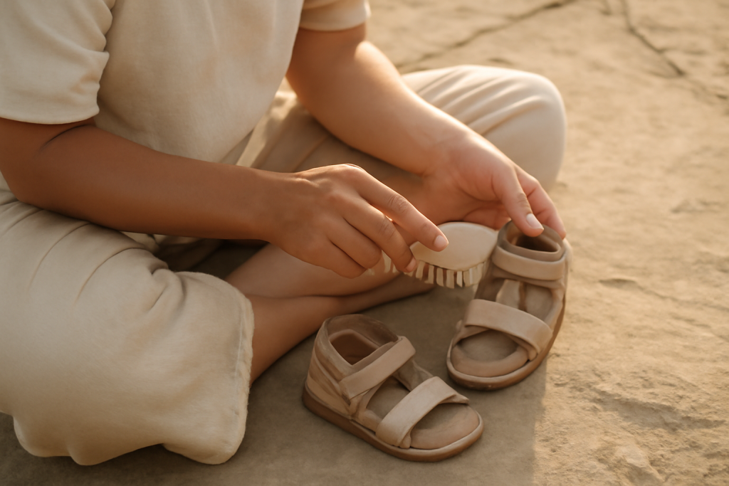 Comment désinfecter des sandales d’enfant sans produits agressifs ?