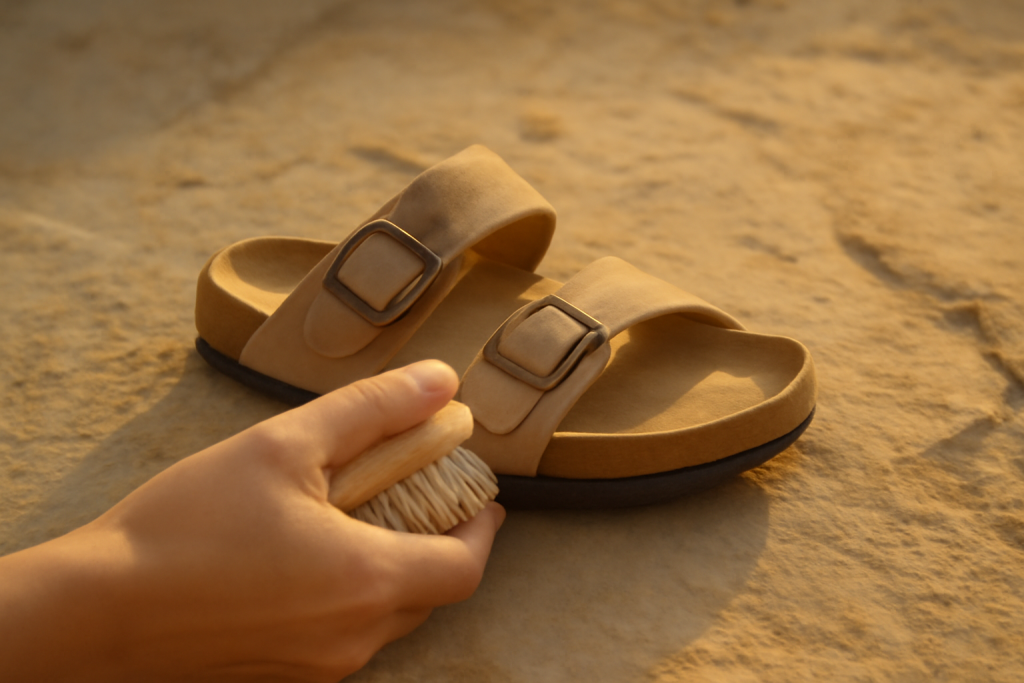 Comment raviver des semelles en liège ternies ?