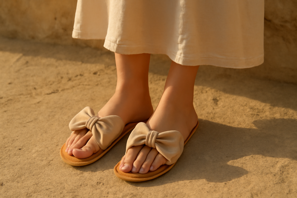 Comment styliser des sandales à nœud papillon ?