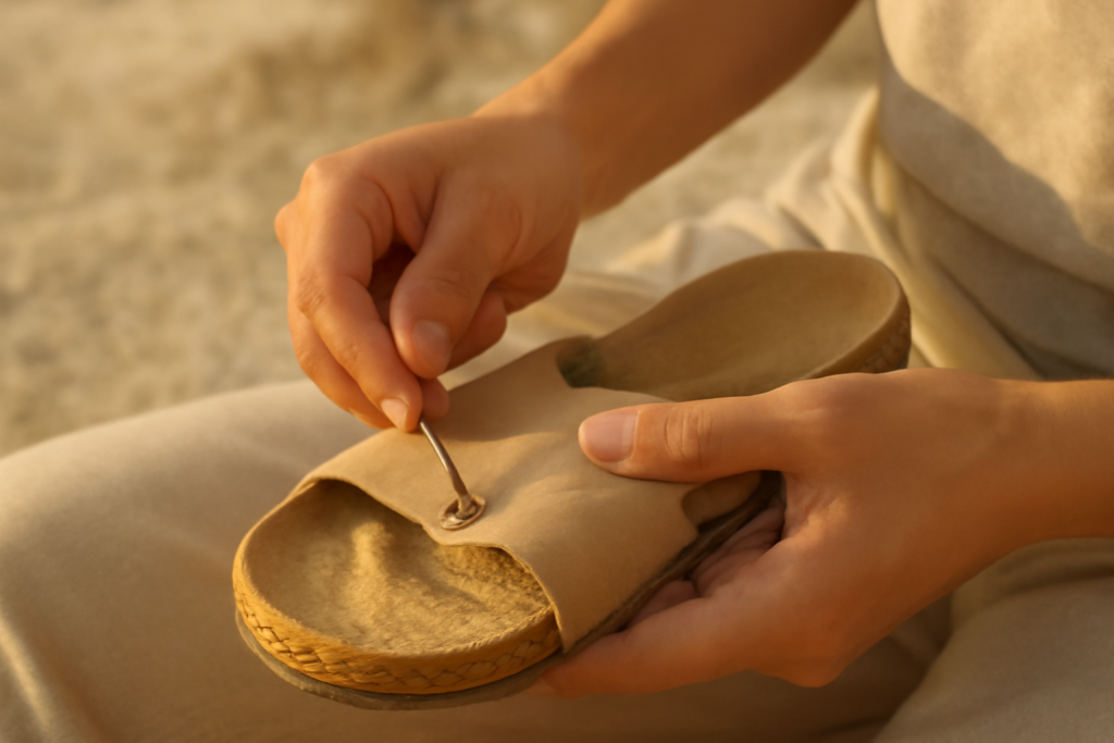 Comment réparer une semelle en liège fissurée ?