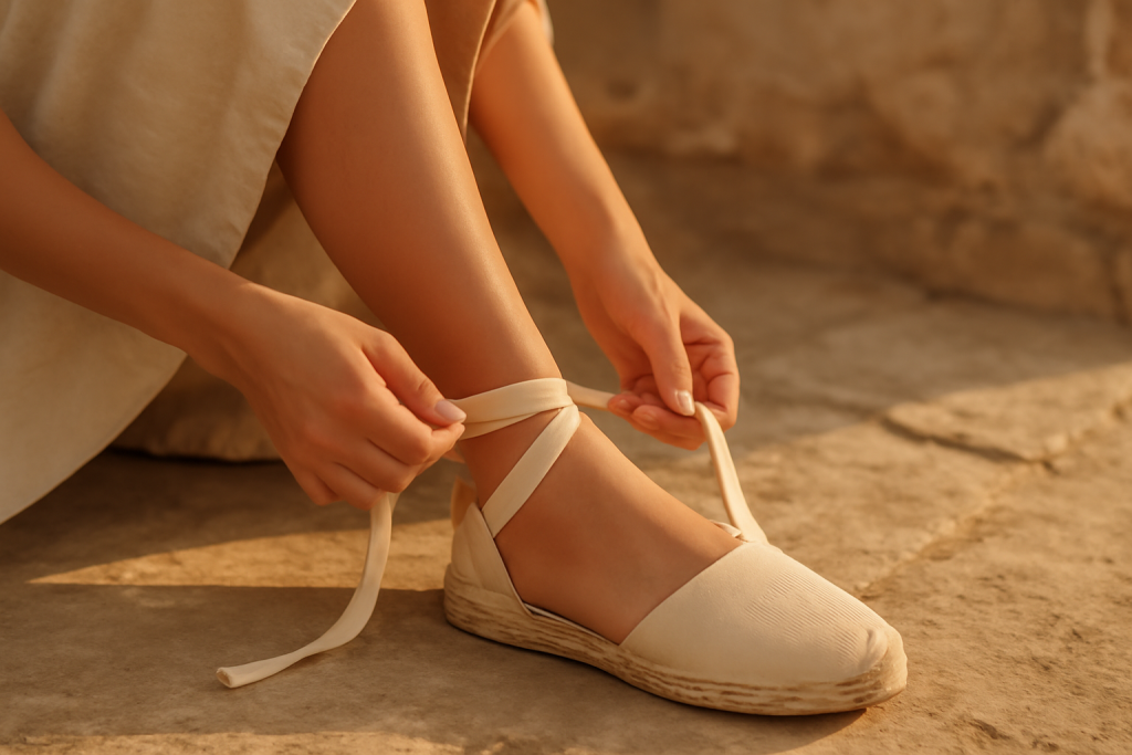 Comment nouer les rubans de ses sandales ?