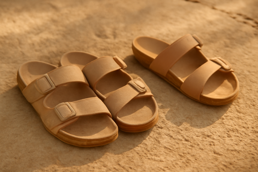 Semelle crantée ou lisse : quel choix pour des sandales homme ?