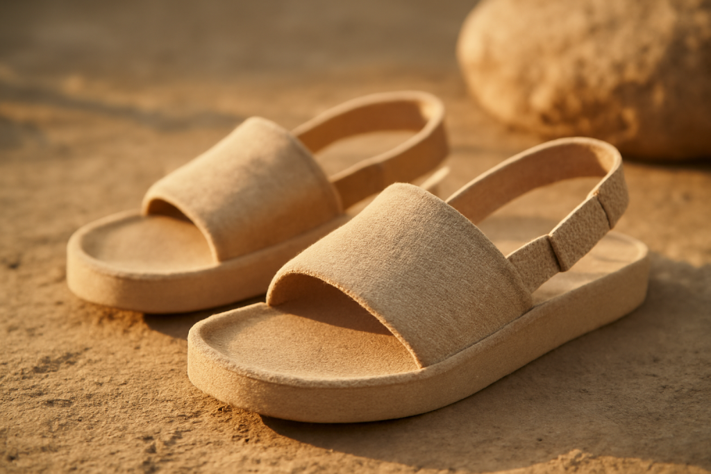 Quelle empreinte carbone pour des sandales en polyester recyclé ?