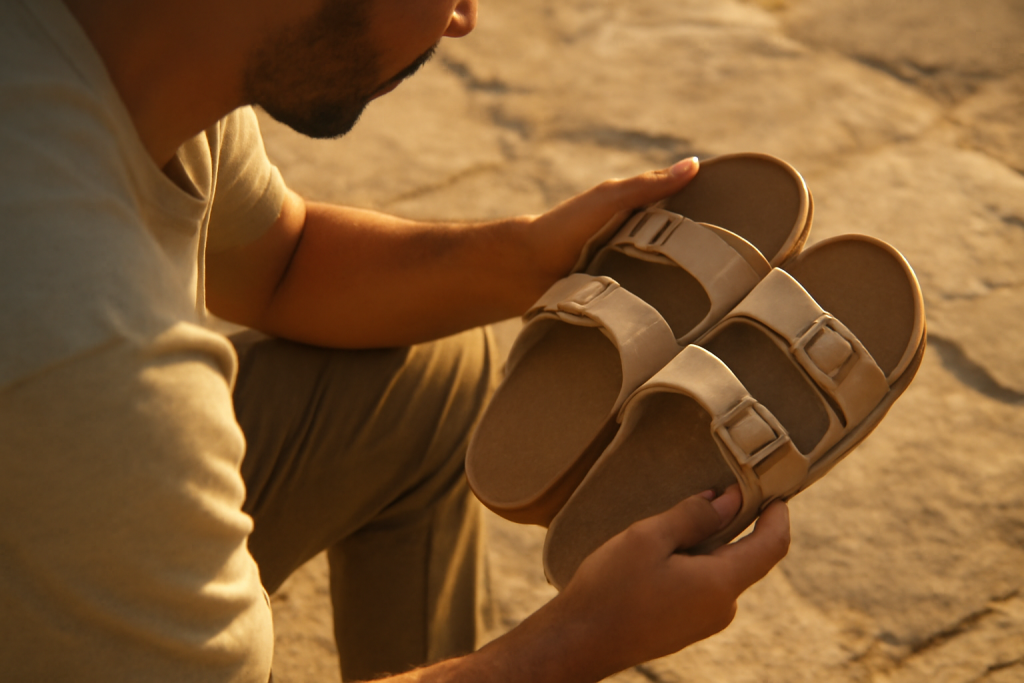 Pourquoi mes sandales homme prennent-elles des odeurs après plusieurs sorties ?