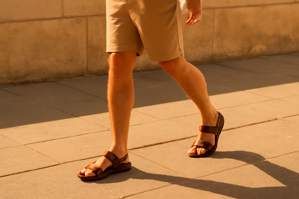 Semelle fine ou épaisse : quelle sandale homme choisir pour le quotidien ?