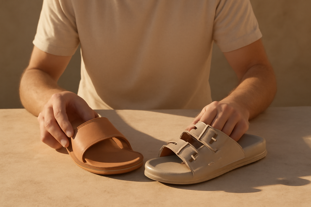 Maintien ou esthétique : que privilégier pour une sandale homme ?