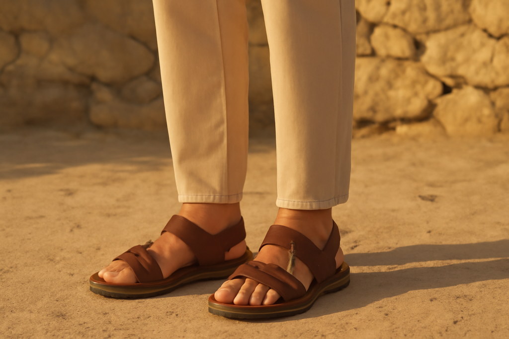 Quelles caractéristiques choisir pour des sandales homme au travail debout ?