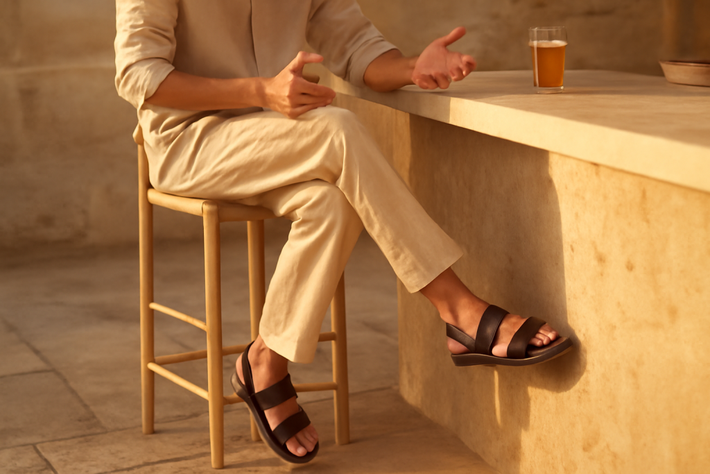 Quel modèle de sandale homme choisir pour un afterwork ?