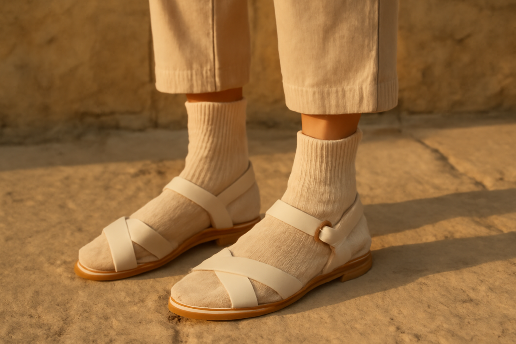 Peut-on porter des sandales avec des chaussettes au bureau ?