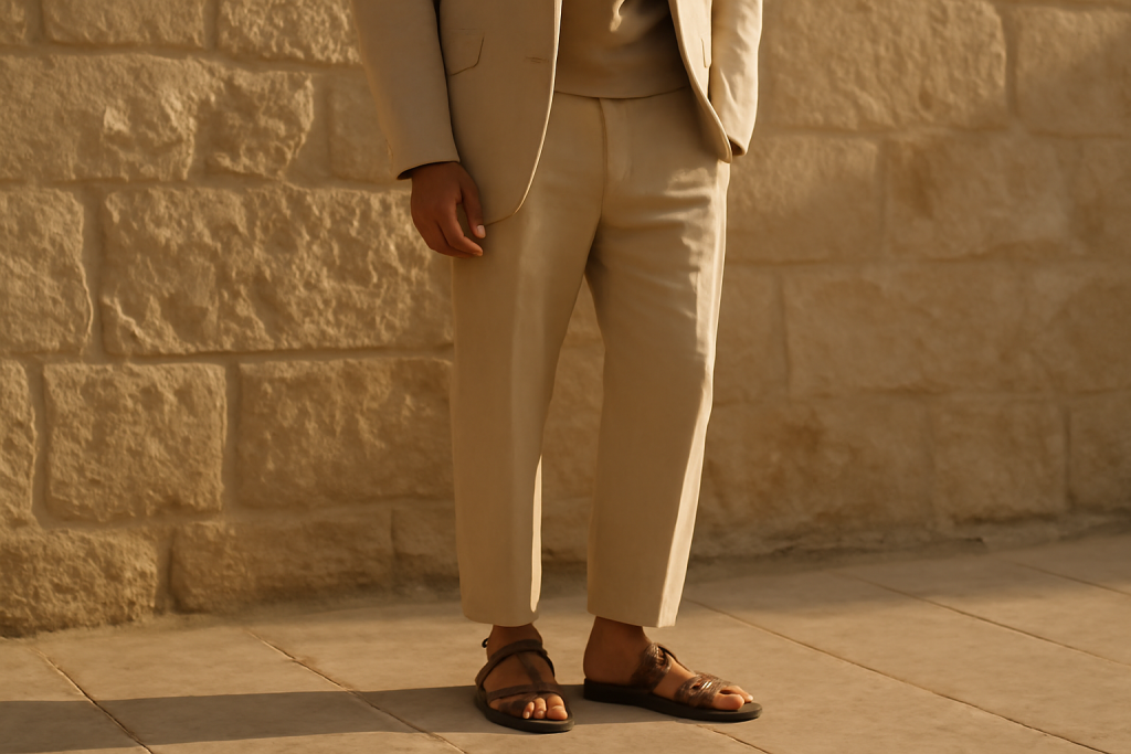 Quels coloris de sandales privilégier pour un costume décontracté homme ?