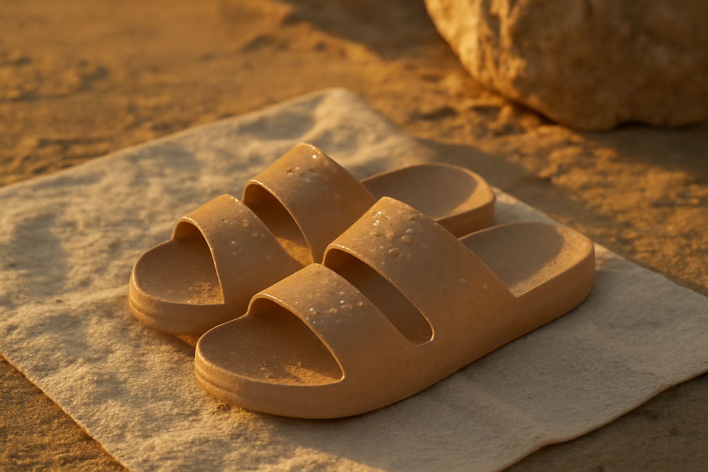 Quel protocole rapide pour sécher des sandales après la plage ?