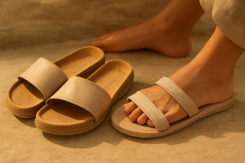 Quelle semelle combine amorti et légèreté pour des sandales ?