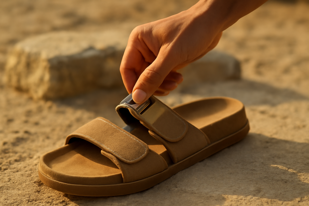 Quel système de fermeture assure le meilleur maintien pour des sandales homme ?