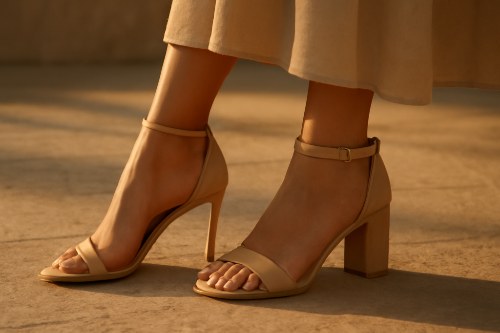 Talons fins ou talons blocs : lesquels choisir pour des sandales habillées femme ?