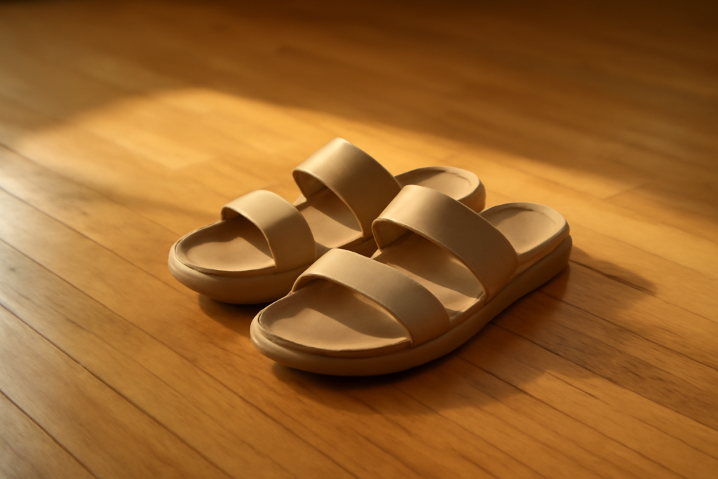 Quelles sandales femme glissent le moins sur parquet verni ?